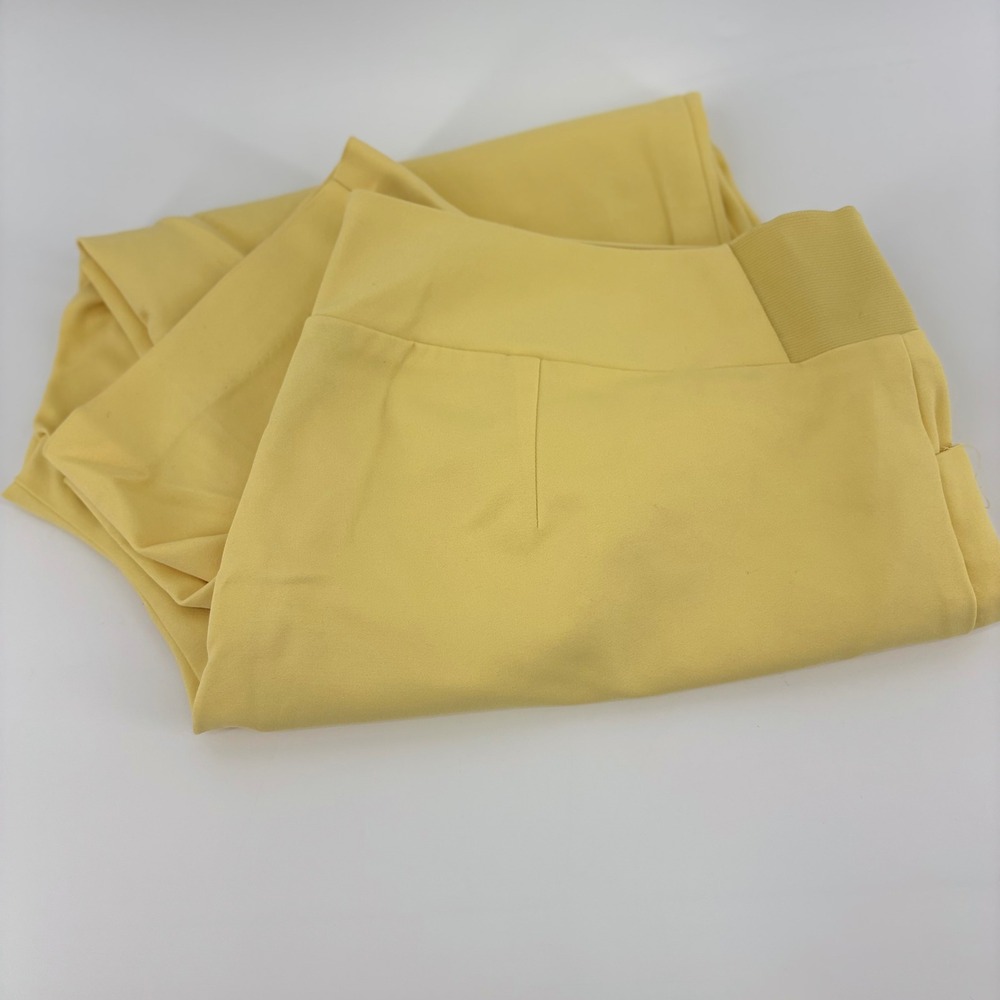 Investments Women's Yellow Pull‎ On Stretch Pants Size 20W
